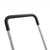 Outsunny Snow Shovel with Wheels, 37" Extra Wide Heavy Duty Aluminum Snow Pusher with Ergonomic Adjustable Handle, Angled Blade(m-12)