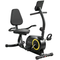 Soozier Recumbent Exercise Bike for Home, Stationary Bike with Bluetooth, App Connectivity, Quiet 8-Level Magnetic Resistance(m-2)