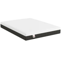 HOMCOM 10 Inch Queen Mattress in a Box, Pressure Relief & Lumbar Support, CertiPUR-US Certified, Medium Firm(m-9)