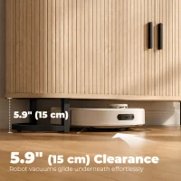 HOMCOM Fluted Sideboard Buffet Cabinet, 55" Modern Coffee Bar Cabinet with Sliding Doors and Adjustable Shelves, Natural(m-7)