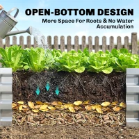 Outsunny Galvanized Raised Garden Bed, 4' x 2' x 1' Metal Planter Box, for Growing Vegetables, Flowers, Herbs, Succulents, Green(m-5)