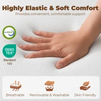 HOMCOM Trifold Mattress, 6 Inch Memory Foam Mattress for Guest, Camping, RV, Travel, Yoga, Made in USA, 75" x 54" x 6"(m-5)