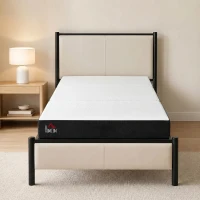 HOMCOM Trifold Mattress, 6 Inch Memory Foam Mattress for Guest, Camping, RV, Travel, Yoga, Made in USA, 75" x 38" x 6"(m-9)