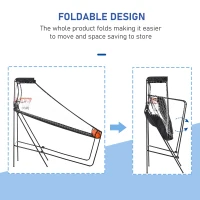 Soozier Basketball Hoop Arcade Game with Electronic Score Board for 1 to 2 Players, Black(m-4)