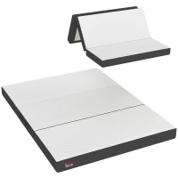 HOMCOM Trifold Mattress, 6 Inch Memory Foam Mattress for Guest, Camping, RV, Travel, Yoga, Made in USA, 80" x 60" x 6"(m-11)