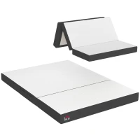 HOMCOM Trifold Mattress, 6 Inch Memory Foam Mattress for Guest, Camping, RV, Travel, Yoga, Made in USA, 75" x 54" x 6"(m-11)
