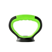 Soozier 66lbs 4-in-1 Adjustable Weight Dumbbell Set, Barbell, Kettlebell, Push Up Stand, Green(m-11)