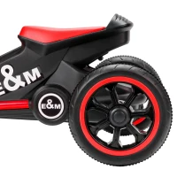 Qaba Kids Tricycle, Toddler Trike with Pedal for Indoor Outdoor Use, 3 Wheel Trike for Ages 18-36 Months Boys Girls, Red(m-9)
