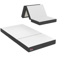 HOMCOM Trifold Mattress, 6 Inch Memory Foam Mattress for Guest, Camping, RV, Travel, Yoga, Made in USA, 75" x 38" x 6"(m-11)