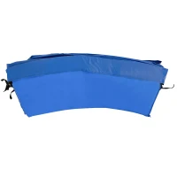 HOMCOM ⌀8ft Trampoline Pad ⌀96" Spring Safety Replacement Gym Bounce Jump Cover EPE Foam, No Holes for Pole, Blue(m-7)