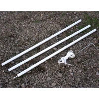 Outsunny Sun Sail Shade Support Pole Adjustable Height Support(m-8)