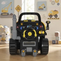 Qaba Truck Engine Toy, Kids Mechanic Repair Set with Spray, Lights, Sounds, Educational Excavator Gifts for 3-6 Years(m-8)