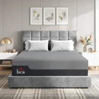 HOMCOM Queen Mattress, 14 Inch Memory Foam Mattress for Pressure Relief, Graphene Gel Cooling Copper Bed in a Box, Made in USA(m-2)