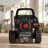 Qaba Truck Engine Toy, Kids Mechanic Repair Set with Spray, Lights, Sounds, Educational Gifts for 3-6 Years, Green(m-8)