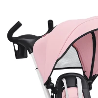 Qaba 6 in 1 Toddler Tricycle for 1-5 Years Old with Push Handle, Removable Canopy, Rotatable Seat, Pink(m-9)