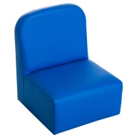 Qaba 2-in-1 Convertible Table and Chair Set for Boys Girls for Boys Girls, Blue(m-8)