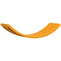 Qaba 32.3" Balance Board, Wobble Board Kids Curvy Rocker Board, Ended Preschool Learning Montessori Waldorf Toy, Yellow(m-9)