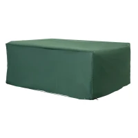 Outsunny Patio Furniture Set Cover Waterproof Garden Outdoor Rattan Wicker UV Rain Protector (Dark Green, 83”x55”)(m-11)