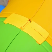 Qaba Caterpillar Design Tunnel for Kids to Crawl Through, for 3-6 Years, Multicolour(m-10)