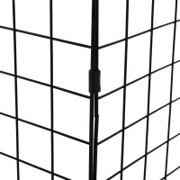 HOMCOM Fireplace Screen, Extendable Fire Spark Guard Cover with Metal Mesh for Living Room Home Decor, Black(m-9)