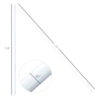 Outsunny Sun Sail Shade Support Pole Adjustable Height Support(m-3)