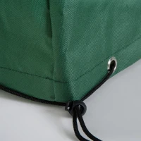 Outsunny Patio Furniture Set Cover Waterproof Garden Outdoor Rattan Wicker UV Rain Protector (Dark Green, 83”x55”)(m-7)