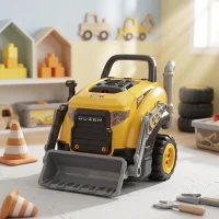 Qaba Truck Engine Toy, Kids Mechanic Repair Set with Spray, Lights, Sounds, Educational Excavator Gifts for 3-6 Years(m-9)