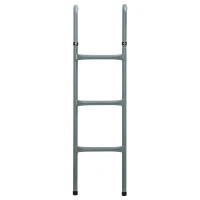 HOMCOM Steel Trampoline Ladder, Fit 12ft & 14ft Trampoline, 3-Step Trampoline Ladder, Trampoline Accessories, 330 lbs Capacity(m-2)