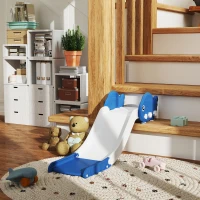 Qaba Toddler Couch Slide for Bed, Sofa, Stairs, Easy Assemble & Storage, for 18-48 Months, Blue(m-8)