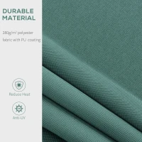 Outsunny 8' x 7' Retractable Awning, Patio Awnings, Sunshade Shelter with 280 g/m² UV & Water-Resistant Fabric and Aluminum Frame for Deck, Balcony, Yard, Dark Green(m-4)