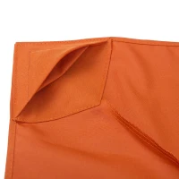 Outsunny 10' x 10' Square 2-Tier Gazebo Canopy Replacement Top Cover Outdoor Garden Sun Shade, Orange(m-9)