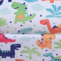 Qaba Kid's Sofa Armchair with Dinosaur Design and Thick Padding(m-9)
