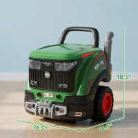 Qaba Truck Engine Toy, Kids Mechanic Repair Set with Spray, Lights, Sounds, Educational Gifts for 3-6 Years, Green(m-3)