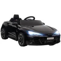 Aosom Licensed Audi RS e-tron GT 12V Ride On Car Truck for Kids, Electric Car Ride On Vehicle w/Parent Remote Control, Music, Lights, for Toddlers, Black(m-1)