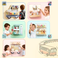 Qaba Wall Busy Board, 5 Activities Sensory Wall Toy for Playroom Nursery Classroom, for Kids 3+ Years(m-5)