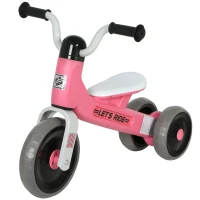 Qaba Toddler Balance Bike for 12-36 Months Boys Girls with No Pedal, 3 Silence Wheels for First Birthday Gift, Pink(m-9)