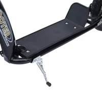 HOMCOM Kick Scooter for Kids 5-12 Years Old with Adjustable Height Handlebar, Non-slip Footplate, Big Wheels, Rear Brake, Black(m-10)