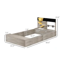 Outsunny Wooden Sandbox with Liner, Kitchen Design, Sink for 3-7 Year Old, 61" x 31.5" x 24"(m-3)