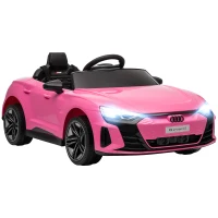 Aosom Ride-On Toy On Car with Remote Control, 12V 3.1 MPH Electric Ride for Kids w/ Suspension System, Horn Honking, Pink(m-9)