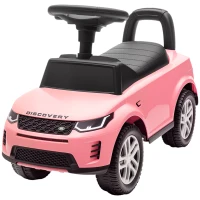 Qaba Land Rover Licensed Ride On Car for Kids, Toddler Baby Push Car with Under Seat Storage, for 18-36 Months, Pink(m-1)
