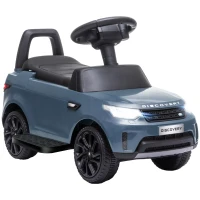 Qaba 2 in 1 Land Rover Licensed 6V Ride on Car Sliding Car Battery Powered Electric Car w/ Headlights Music Horn, Light Blue(m-11)