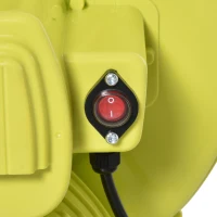 Outsunny Bounce Air blower for Inflatable House 450-Watt Electric Fan Blower Compact and Energy Efficient Pump Indoor Outdoor, Bouncy Castle and Pneumatic Swimming Pool, Yellow(m-7)