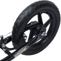 HOMCOM Adjustable Kids Pro Stunt Scooter Children Street Bike Bicycle Ride On with 12” Tire (Black)(m-9)