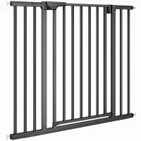 PawHut Baby Gate, 30"-32", 33"-35", 35"-37", 38"-40"W Pet Gate with Auto-Close, Two-Way Open, Pressure Mounted(m-2)