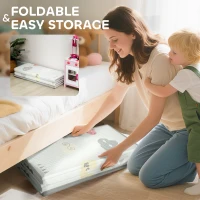 Qaba Foldable & Reversible Baby Play Mat, 79" x 71" Foam Floor Mat, Non-Slip Waterproof Crawling, Alphabet & Cloud Design(m-7)