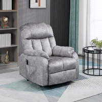 HOMCOM Power Lift Chair, Electric Recliner for the Elderly, Compact Living Room Chair with Side Pocket & Remote Control, Gray(m-3)