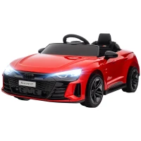 Aosom Ride-On Toy On Car with Remote Control, 12V 3.1 MPH Electric Ride for Kids w/ Suspension System, Horn Honking, Red(m-11)