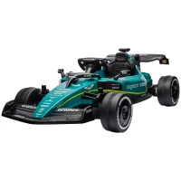 Qaba Aston Martin Licensed 12V Electric Go Kart, Kids Ride on Car with 4 Shock-Absorbing Wheels, Remote Control(m-2)
