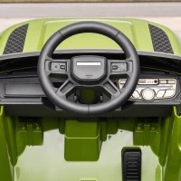 Qaba 12V Ride on Car Licensed Land Rover with Remote, Suspension, Slow Start, 3 Speeds, Lights, Music, Horn for 3-5, Green(m-9)