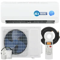 HOMCOM 9100 BTU Mini Split Air Conditioner and Heat Pump, 20.5 SEER2 115V Ductless Inverter AC Unit Cools up to 450 Sq.Ft(m-11)